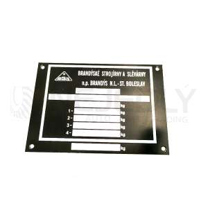 Výrobní štítek Z25