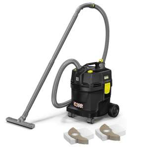 Karcher vysavače na mokro-suché vysávání, NT 22/1 Ap L v černé barvě. Dárek: 10 ks vliesových sáčků.
