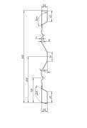 Profil-Přední čelo spodní, Zadní čelo spodní hydraulické-délka 2500mm