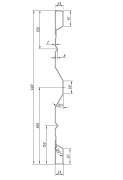 Profil-Přední čelo spodní-délka 2500mm 