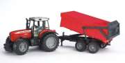 Massey Ferguson 7480 s přívěsem 