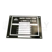 Výrobní štítek Z25